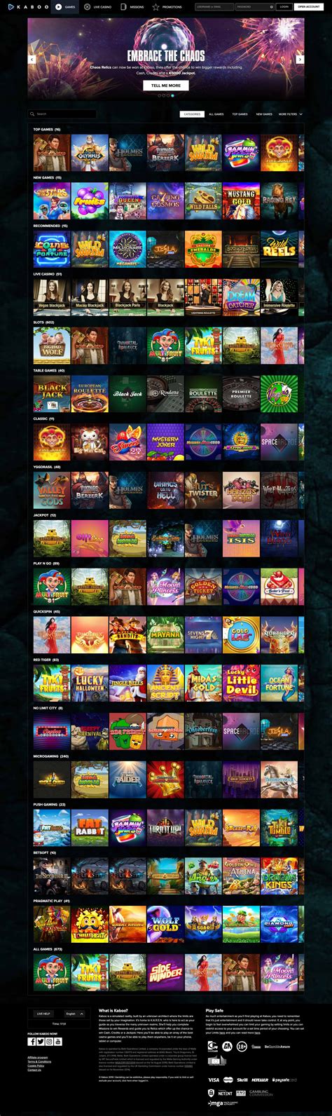kaboo casino betting|Kaboo Casino has the Wizard's Seal in 2024 Read Review.